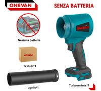 Soffiatore a batteria 4000w Turbo Blower Elettrico Senza Spazzole Per Makita 18V