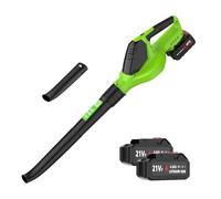 Soffiatore a batteria da 21 V, Aspirafoglie a Batteria 3000 W, soffiatore elettrico a 5 marce, spazzaneve per la cura del prato,soffiatore parkside