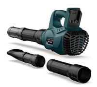 Soffiatore a Batteria per Bosch 18V GBA Batteria, 6 Velocità, Velocità Aria Max Regolabile 300 km/h, 20000 RPM, Soffiatore Elettrico per Foglie, Ugelli a 3 Sezioni, per Giardino (senza batteria)
