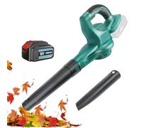 Soffiatore a batteria per Makita, soffiatore elettrico da 500 W con 2 batterie da 5500 mAh e caricabatterie, 15000 giri/min, ugelli a 2 sezioni per la manutenzione di prati e terrazze