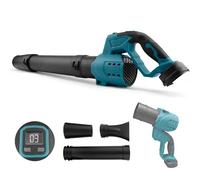 Soffiatore a Batteria,Soffiatore Foglie,Compatibile con Makita,Soffiatore Elettrico,6 Velocità Regolabili,Regolabile 210km/h,per Prato,Giardino,Polvere,Pulire il Cortile