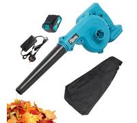 soffiatore a batteria, soffiatore foglie con Elettrico 2-in-1 Soffia Aspira, 6 velocità sofiatore elettrico aspirafoglie da giardino a batteria,