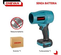 Soffiatore a batteria Turbo Blower Mini Elettrico senza spazzole Per Makita 18V