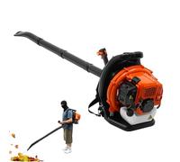 Soffiatore a benzina da 1,25 kW, 7000 giri/min, soffiatore a benzina, soffiatore posteriore raffreddato ad aria a 2 tempi, soffiatore singolo cilindro con 2 cinghie, per depolverazione stradale e