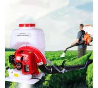 Soffiatore a gas senza fili, potente ventilatore portatile per rimozione polvere e neve, spruzzatore da giardino da 20 l, distanza di soffiaggio 1,85 m, per patio e uso esterno