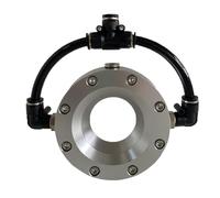 Soffiatore a lama d'aria, anello in lega di alluminio a 360 gradi, asciugatura efficiente di tubi e cavi, compatibile con compressore d'aria, diametro interno 8-203 mm, spessore 28 mm