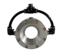 Soffiatore a lama d'aria, anello in lega di alluminio per un'asciugatura efficiente di tubi e cavi, flusso d'aria a 360°, compatibile con compressore d'aria, spessore 28 mm