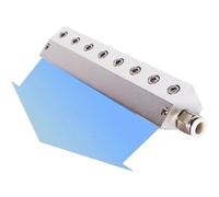 Soffiatore a lama d'aria, lama d'aria in lega di alluminio per soffiaggio polvere con interfaccia filettata da 1/4", rimozione di acqua e polvere, utilizzo con compressore d'aria(100mm)