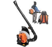 soffiatore a scoppio 63 cc, 2 tempi, 2,7 kw Backpack Leaf, 6800 giri/min, raffreddato ad aria, con motore a benzina, soffiatore per foglie, soffiatore per terrazze, per fogliame