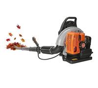 Soffiatore a zaino a benzina da 68,5 cc, 7000 giri/min con tracolla, 2 tempi, avvio rapido, condotto dell'aria rimovibile, forza eolica potente, per la cura del prato