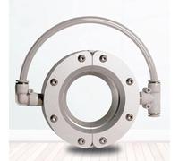 Soffiatore ad anello, in lega di alluminio a 360° con 2 prese d'aria, installazione divisa per asciugare tubi e cavi, compatibile con compressore d'aria