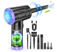 Soffiatore ad aria compressa - 110000 rpm, potente pulitore elettrico per tastiera per computer, detergente per PC, spolverino per auto sostituisce la polvere in scatola di spegnimento ricaricabile