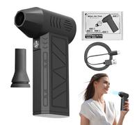 Soffiatore Ad Aria Elettrico | Regolabile Turbo Ventola Polverizzatore d'Aria - Asciugaoggetti Manuale 3 Velocità Accessorio Per Pulizie Casa Auto Bici Animali