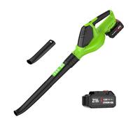 Soffiatore Aspiratore a batteria da 21 V, Aspirafoglie a Batteria 3000 W, soffiatore parkside a 5 marce, spazzaneve per la cura del prato,aspiratore soffiatore elettrico