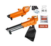 Soffiatore - Aspiratore - Aspirafoglie - Trituratore elettrico 2600W Magnus