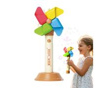 Soffiatore automatico - rosa arancione portatile, ABS durevole, giocattolo musicale con a LED, mulino a a tre velocità | dispositivo magico per feste all'aperto