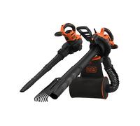 BLACK+DECKER Aspiratore/soffiatore/trituratore elettrico da giardino 3 in 1 3000 W BEBLV301