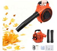Soffiatore da giardino senza fili a benzina, per neve, erba e soffio, aspiratore potente con motore raffreddato ad aria a 2 tempi da 26 cc, portatile a mano, per soffiare foglie, trucioli di legno