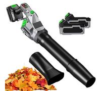 Soffiatore Da Neve Senza Fili A 3 Velocità Con Motore Brushless, Soffiatore Turbo Portatile Da 30000 Giri/min, Design A Doppio Uso Per Foglie Cadute, Soffia Un Forte Vento In Un Secondo 1Battery