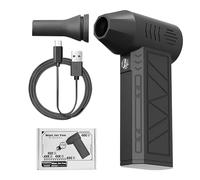 Soffiatore d'aria per asciugatrice per auto, con spolverino elettrico | soffiatore senza fili | macchina per la pulizia del turbocompressore manuale | Asciugatrice a mano con 3 marce regolabile