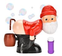 Soffiatore Di Bolle, Macchina Per Bolle Con Soffiatore Elettronico Liquido Per Babbo Natale Con Luce E Musica Per Feste Di Compleanno All'aperto Al Coperto, Senza Batteria Per Le Vacanze Invernali