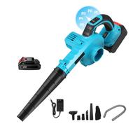 Soffiatore di fogli senza fili per batteria Makita 18 V, soffiatore di fogli 2 in 1 con batteria 7500 mAh x2, controllo 5 velocità, aspirapolvere e soffiatore da giardino (7500 mAh x 1)