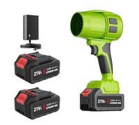 Soffiatore di fogli senza fili, soffiatore a batteria con 3,0 Ah batterie x2, 33000 giri/min, soffiatore turbo senza fili per foglie, neve e polvere (3,0 Ah batterie*2)