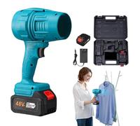 Soffiatore Di Foglie Senza Fili Elettrico, Dispositivo Ad Aria Compressa Grande Potenza, Soffiatore Portatile A Velocità Variabile Con Batteria E Caricatore Per Giardino Casa Cortile Auto