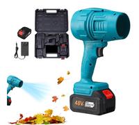 Soffiatore di foglie senza fili, estrattore di polvere a mano, soffiatore d'aria portatile e manuale con batteria e caricatore per campeggio, giardino, computer, patio, casa, auto,