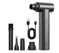 Soffiatore e aspirapolvere 2 in 1, 120000PRM, soffiatore senza fili, asciugatrice for auto ricaricabile tramite USB, kit for la pulizia della tastiera
