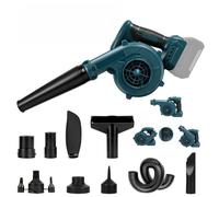 Soffiatore e aspiratore senza fili 2 in 1, compatibile con Bosch Professional 18 V System Akku GBA/CORE/ProCORE/AMPShare 18 V, pieghevole con display digitale, 19.000 giri/min, 0-30 m/s