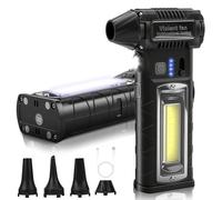 Soffiatore elettrico 120.000 giri/min, ricaricabile, doppio LED, regolazione della velocità continua, batteria da 8000 mAh per PC, lavaggio auto, tastiera, pulizia interna, emergenza ecc