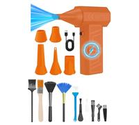 Soffiatore Elettrico 41m/s 5 Ugelli Intercambiabili 10 Spazzole di Pulizia Tecnologia Motore Brushless Per L'Essiccazione Strumento Officina Ventilatore D'aria Per L'asciugatura Animali Domestici