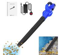 Soffiatore Elettrico con Batteria e Caricatore, Aspiratore e Soffiatore di Foglie a Batteria Velocità Aria 180 km/h, per Foglie Giardino, Trucioli Legno, Pulizia Della Polvere Negli Angoli
