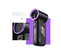 Soffiatore elettrico, Mini Ventilatore Portatile Portatile A Turbina Ad Alta Velocità In Stile Meccanico, Ricaricabile Tramite USB, Elettrico Eolico,Soffiatore d'aria compatto(Purple)