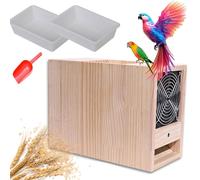Soffiatore elettrico per cereali con doppio cassetto e velocità regolabile, pulizia efficiente delle sementi per miglio e riso