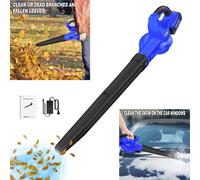 Soffiatore elettrico per foglie senza fili, 2 tubi staccabili, design leggero, soffiatore per polvere senza fili per polvere di foglie e neve