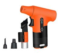 Soffiatore Elettrico Senza Fili, Mini Soffiatore a Batteria Portatile, Ultra Potente, Leggero per Giardino, Cortile, Foglie, Prato,Arancia,130000RPM