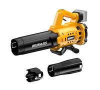 Soffiatore elettrico senza fili per De-Walt 20 V max batteria, 480 CFM con motore brushless, bloccabile per mantenere velocità fino a 130 MPH, soffiatore portatile per spazzaneve, cura del prato,