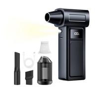 Soffiatore elettrico, soffiatore cordless da 130000 giri/min, mini soffiatore regolabile a 4 velocità con batteria da 4000 mAh per computer, tastiera, uso esterno, casa e auto