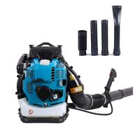 Soffiatore Foglie A Benzina 4 Tempi A Zaino, Motore 1000cc, Serbatoio 2.0L, Max 10000 Giri/min, Silenzioso E Potente, Per Giardino, Strade, Cortile E Uso Professionale(Blue)