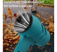 Soffiatore foglie leggero a batteria 21V per lavori in cantiere e pulizia auto