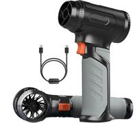 Soffiatore Giardino Soffiatore Per Foglie Senza Fili-Spolverino Ad Aria Compressa Con Motore Da 64 Mm,Pressione Del 1200G,Batteria 3000mAh*8 756W