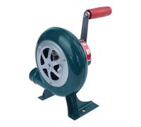 Soffiatore manuale portatile a manovella per caminetti e campeggio, costruito in ferro per una maggiore resistenza, migliora il controllo del flusso d'aria per accelerare l'accensione del fuoco (80 W)