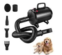 Soffiatore per Cani 2800W Asciugatore per Cani Professionale Asciugatore per Cani Continua con Velocità e Temperatura Regolabile Asciugacapelli per Animali Domestici Asciuga Cane Silenzioso Dog Dryer