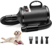Soffiatore per Cani, Asciugacapelli per Cani Blower 2800W, Phon Cani Velocità E