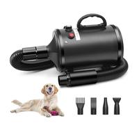 Soffiatore per Cani Asciugacapelli per Cani Blower 2800W Phon Cani velocità e