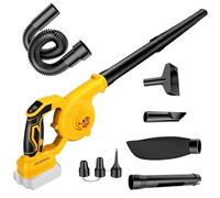 Soffiatore per dewalt batteria 20 V 18 V, soffiatore elettrico e aspirapolvere, motore senza spazzole, 3 velocità, soffiatore manuale per giardino, foglie, neve (senza batteria)