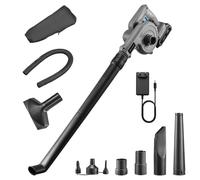 Cecotec Soffiatore Foglie a Batteria 21V Airforce 2120 FreeMove. Velocità fino a 200km/h, Leggero, Include Due Tubo Intercambiabili per Raggiungere Lungo o Corto, Due Ugelli e Borsa