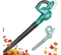 Soffiatore per foglie a batteria con 2 batterie da 5500 mAh, tubo di prolunga, soffiatore a batteria da 500 W, 290 km/h, 3,8 m³/min, per rimuovere le foglie in giardino e la polvere in garage. Dotato